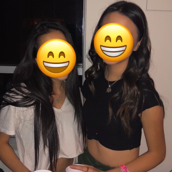 Tiger Mist Black Ribbed Crop Tee - Picture 2 of 2